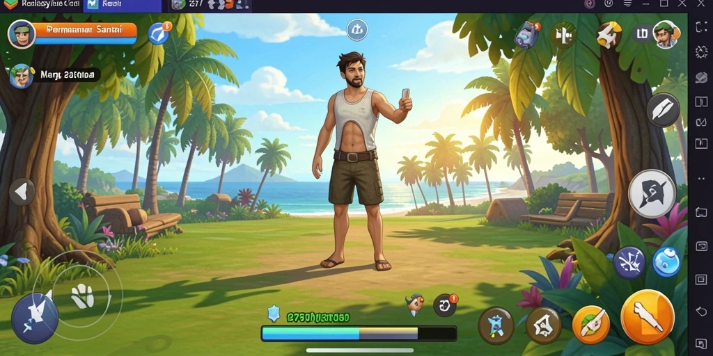 Tampilan gameplay Casual yang menyenangkan dan berwarna-warni.