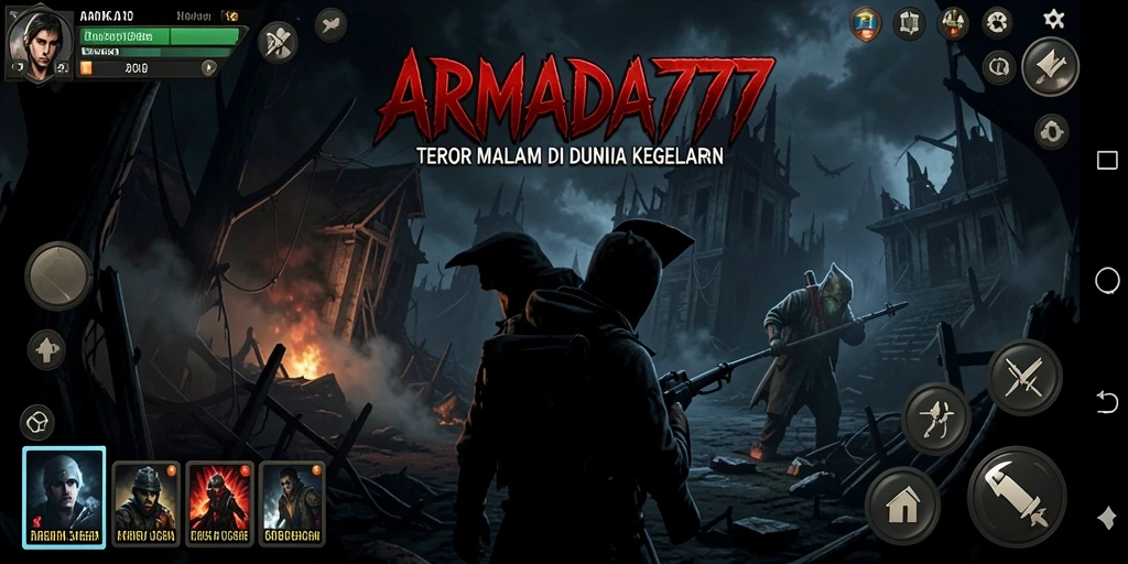 Tangkapan layar menampilkan momen menegangkan di ARMADA777.