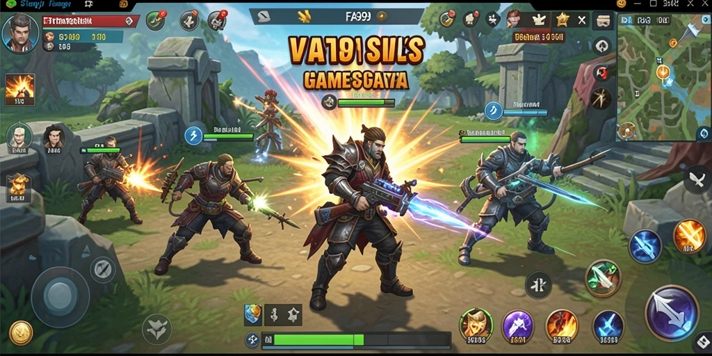 Gameplay menantang dalam <strong>FA99</strong> saat Anda merencanakan strategi melawan musuh.