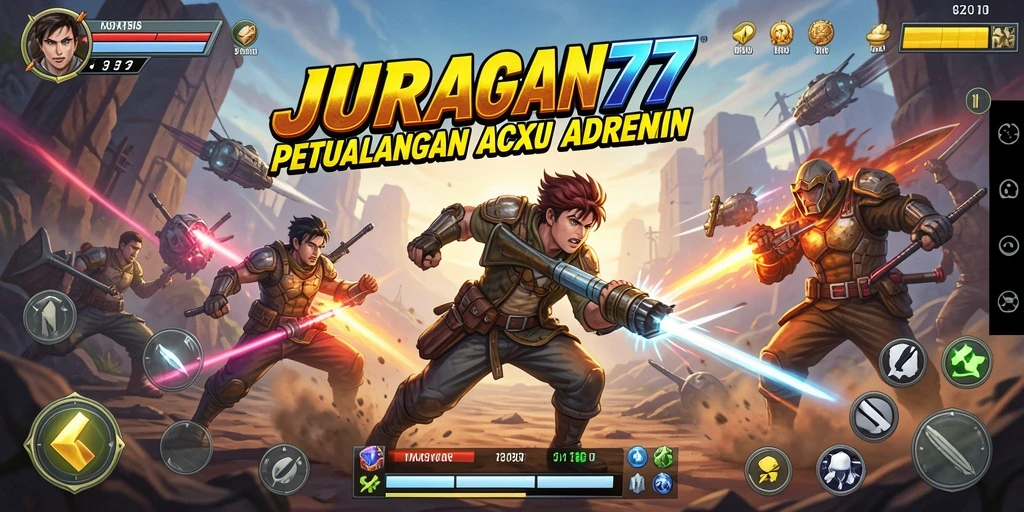 Screenshot dari gameplay aksi JURAGAN77 yang mendebarkan.
