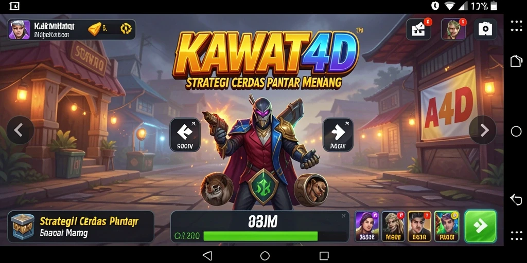 Tampilan gameplay KAWAT4D yang menegangkan dan strategis.