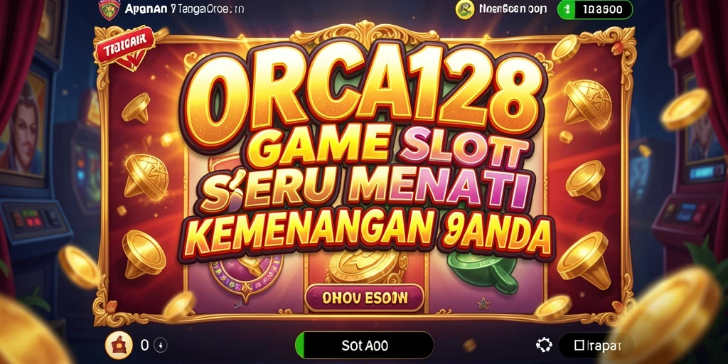 Tampilan menarik gameplay Slot ORCA128 dengan tema yang seru.