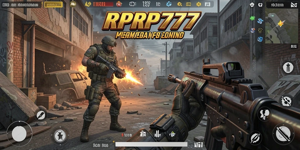 Gameplay seru dari RPRP777 dalam aksi tembak-menembak.