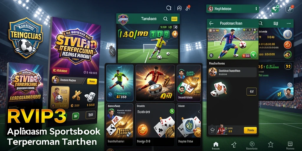 Screenshot aplikasi RVIP3 menunjukkan fitur live betting yang menarik.
