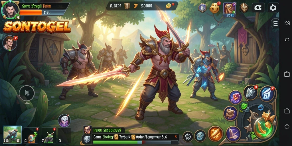 Tangkapan layar gameplay SONTOGEL dengan visual menawan.