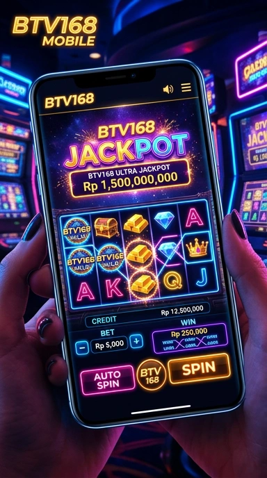 Tangkapan layar antarmuka pengguna btv168 yang intuitif.